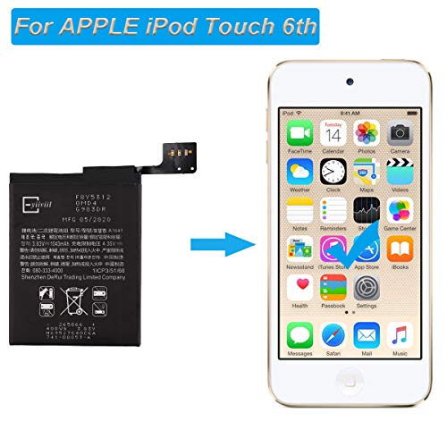 New Replacement Battery A1641 A1574 Compatible with Apple iPod Touch 6 6th Gen 1043mAh 3.83V + Tools