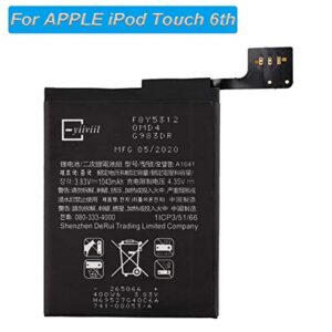 New Replacement Battery A1641 A1574 Compatible with Apple iPod Touch 6 6th Gen 1043mAh 3.83V + Tools