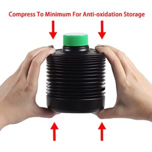 3X 1000ml Collapsible Darkroom Chemical Storage Bottles Foldable Liquid Container Film Photo Developing Processing Equipment Anti Oxidation Storage Laboratory Accessories