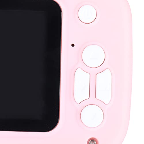 ciciglow Children's Digital Camera,1080P Video Camera,Front and Rear Dual Cameras,2.0 Inch Full Color IPS Screen,Compact and Easy to Carry,USB Mini Educational Toys(Pink)