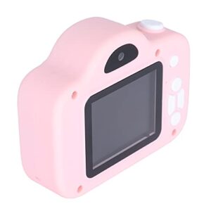 ciciglow Children's Digital Camera,1080P Video Camera,Front and Rear Dual Cameras,2.0 Inch Full Color IPS Screen,Compact and Easy to Carry,USB Mini Educational Toys(Pink)