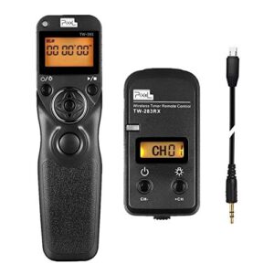 pixel timer shutter release remote control tw283-s2 remote release for sony a58 a68 a1 a9 a7 a7ii a7r a7rii a7s a5000 a5100 a6000 a6300 a6400 a6500 a6600 rx100/ii hx300 hx400 hx400v hx50v hx90 rx10