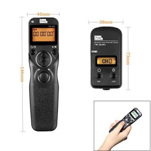 Pixel Timer Shutter Release Remote Control TW283-S2 Remote Release for Sony A58 A68 A1 A9 A7 A7II A7R A7RII A7S A5000 A5100 A6000 A6300 A6400 A6500 A6600 RX100/II HX300 HX400 HX400V HX50V HX90 RX10