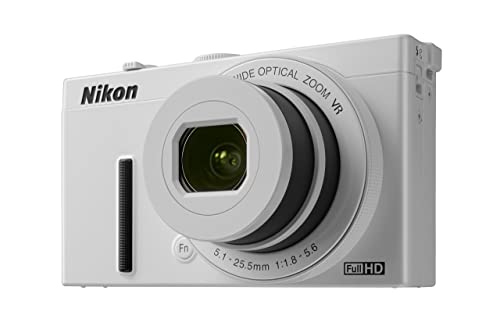 Nikon Coolpix P340 12.2 Mp Wi-fi Cmos Digital Camera with 5x Zoom Nikkor Lens and Full Hd 1080p Video (White) (Renewed)