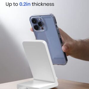 Wireless Charger, Wireless Charging Stand for iPhone 14/13/12 Pro Max/Pro/Mini, SE 11 X XR XS MAX 8 Plus, Wireless Phone Charger for Samsung S22/S21/S20/S10/S9+/Ultra, Note 20/10/9/8 (No AC Adapter)