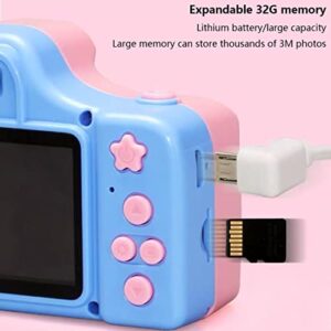 Kid Camera, Digital Camera 1080p for Kids, Toddler Camera Compact for Child Little Hands, Christmas Birthday Gifts for Girls Boys (Color : Pink, Memory Card : Without)