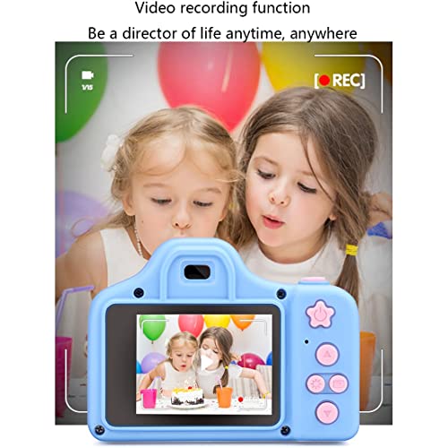 Kid Camera, Digital Camera 1080p for Kids, Toddler Camera Compact for Child Little Hands, Christmas Birthday Gifts for Girls Boys (Color : Pink, Memory Card : Without)