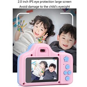 Kid Camera, Digital Camera 1080p for Kids, Toddler Camera Compact for Child Little Hands, Christmas Birthday Gifts for Girls Boys (Color : Pink, Memory Card : Without)