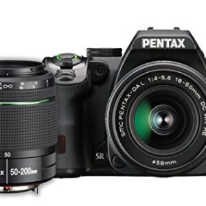 Pentax K-S2 20MP DSLR Two Lens Kit w/ 18-50mm WR & 50-200mm WR (Black)