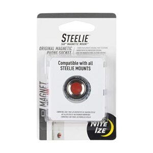 nite ize original steelie magnetic phone socket – additional magnet for steelie phone mounting systems