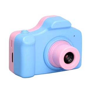 kid camera, digital camera 1080p for kids, toddler camera compact for child little hands, christmas birthday gifts for girls boys (color : blue, memory card : with 128m memory card)