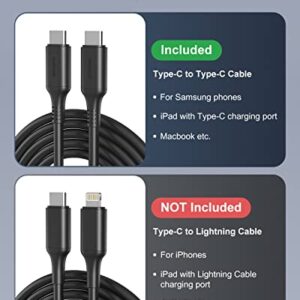 Nekteck 60W USB C Charger [GaN Tech], PD 3.0 Fast Charger[USB-IF & ETL Certified] with Foldable Plug, Compatible with MacBook Air/Pro, iPad Air/Pro, iPhone 13 Pro Max, Switch, Galaxy, Pixel and More.