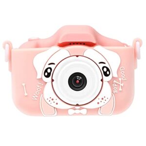 LINXHE Kids Camera for Girls Boys, 20MP1080P Digital Camera for Toddler, Soft Silicone Shockproof Case, Great Gift for Girls Boys (Color : Pink, Memory Card : with 32g Memory Card)