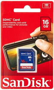 sandisk flash 16 gb sdhc flash memory card sdsdb-016g (label may change)