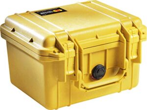 pelican 1300 camera case with foam (yellow)