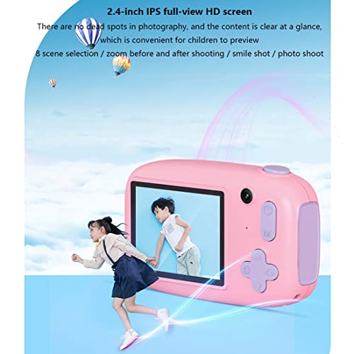 LINXHE 26MP Kids Camera for Girls Boys Children Digital Selfie Cameras 1080P HD Video with 2.4 Inch Screen, Birthday Toy for Boys Girl (Color : Blue, Memory Card : with 32g Memory Card)