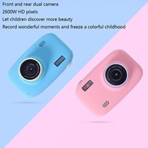 LINXHE 26MP Kids Camera for Girls Boys Children Digital Selfie Cameras 1080P HD Video with 2.4 Inch Screen, Birthday Toy for Boys Girl (Color : Blue, Memory Card : with 32g Memory Card)
