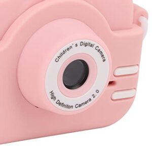 Digital Camera for Kids, Built in Puzzle Games 15 Frames Kids Camera Rounded Shape Design for Taking Pictures Recording for Gift(Pink)