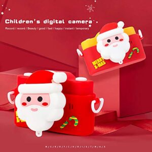 Niaviben Cute Christmas Camera for Kids 1080P HD with 2.0 Inches Color Dual Selfie Video Game Children Camera Gift Yellow