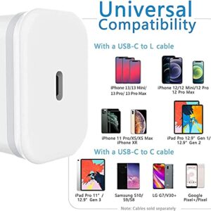 iPhone 14 13 12 11 USB C Wall Charger, 20W 2-Pack Charging Block USBC Power Adapter PD Plug Box Type C Brick Cube for iPhone 14 13 12 11 Pro Max XS X XR SE 8 Plus, iPad Pro, AirPods Pro