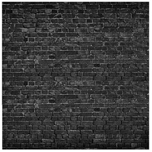 aiikes 10x10ft brick backdrop black brick wall photography backdrop vintage theme stone brick design photography backdrop baby birthday party decoration photo booth studio prop 11-501