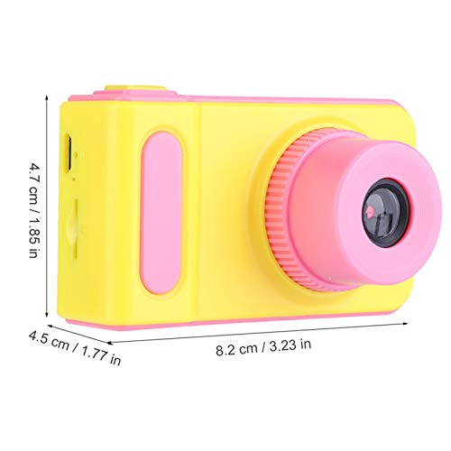 Dpofirs Kids Digital Web Camera, Mini Portable Outdoor Video Camera, 2 Inch Colorful Screen, 1080P High Resolution, Support Max 32G Memory Card, Gift for Kids(Pink)