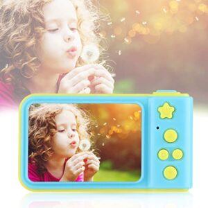 Dpofirs Kids Digital Web Camera, Mini Portable Outdoor Video Camera, 2 Inch Colorful Screen, 1080P High Resolution, Support Max 32G Memory Card, Gift for Kids(Blue)