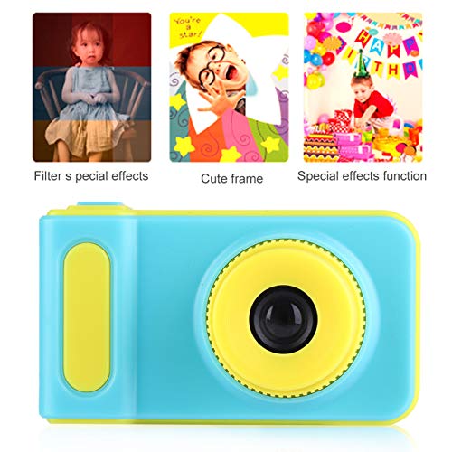 Dpofirs Kids Digital Web Camera, Mini Portable Outdoor Video Camera, 2 Inch Colorful Screen, 1080P High Resolution, Support Max 32G Memory Card, Gift for Kids(Blue)