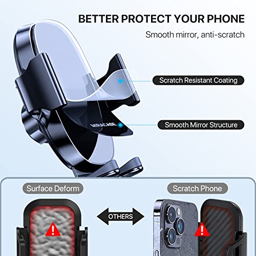 Miracase Phone Mount for Car, [Strong Suction] Universal 3 in 1 Car Phone Holder Mount for Dashboard Windshield Air Vent Compatible with iPhone 14 13 12 11 Pro Max Mini All Mobile Phones