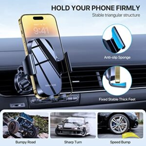 Miracase Phone Mount for Car, [Strong Suction] Universal 3 in 1 Car Phone Holder Mount for Dashboard Windshield Air Vent Compatible with iPhone 14 13 12 11 Pro Max Mini All Mobile Phones