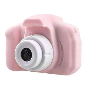 lkyboa plastic children’s camera – camera, 1080p hd mini video camera for children w/ 32gb memory card (color : pink)