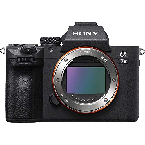 Sony Alpha a7 III Mirrorless Digital Camera (Body Only) (ILCE7M3/B) + 64GB Memory Card + NP-FZ-100 Battery + Corel Photo Software + Case + External Charger + Card Reader + HDMI Cable + More (Renewed)