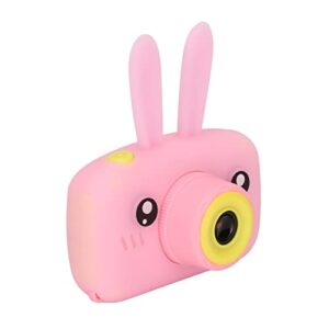 vbestlife cartoon child camera, portable digital camera, toddler camera, 1080p full hd, cute bunny appearance, with 2 inch screen, lanyard and charging cable, gift for girls