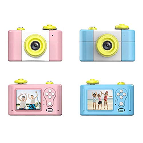 LKYBOA Fun Digital Toy Children's Camera -Kids Underwater Camera, Dual Super HD Waterproof Digtial Camera with 2.4inch IPS Screen 32G Memory (Color : Pink)