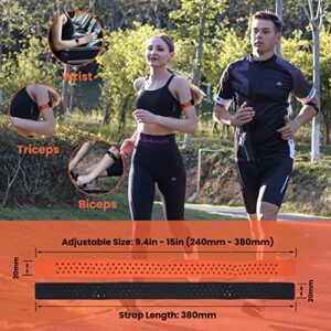 LIVLOV V11 Heart Rate Monitor Replacement Armband Strap - 20mm Adjustable Arm Belt Replacement Compatible with OTF, Orange Theory, OTBeat Burn Optical HR Sensor