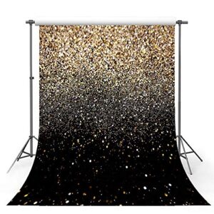 mehofoto 6x8ft gold glitter sequin spot black prom backdrops starry sky shining abstract photo background child birthday party banner wedding projection screens photography studio props