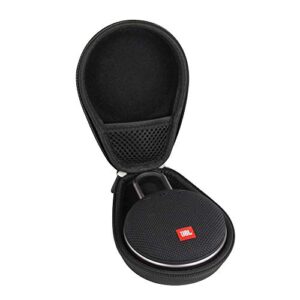 hermitshell travel case fits jbl clip 3 portable waterproof wireless bluetooth speaker (black)