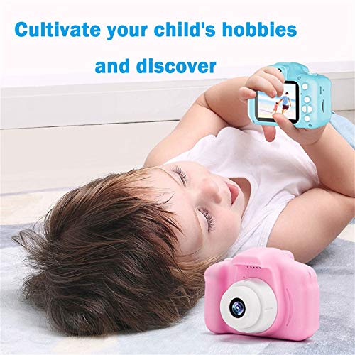 Niaviben Camera for Kid's Digital Mini Cute Camera HD 1080P Children's Sports Camera Pink