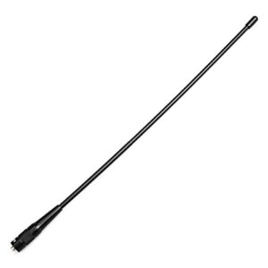 retevis rhd-771 walkie talkie antenna,sma-f dual band uhf/vhf 144/430mhz antenna,15.4inch flexible whip antenna,compatible with baofeng uv-5r aliunce hd1 retevis rt29 rt86 rt-5r 2 way radio(1 pack)