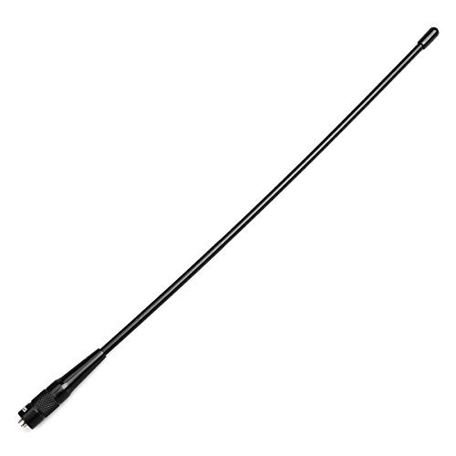 Retevis RHD-771 Walkie Talkie Antenna,SMA-F Dual Band UHF/VHF 144/430Mhz Antenna,15.4inch Flexible Whip Antenna,Compatible with Baofeng UV-5R Aliunce HD1 Retevis RT29 RT86 RT-5R 2 Way Radio(1 Pack)