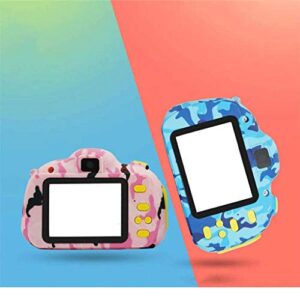 LKYBOA Children's Digital Camera -Slip Compact Digital Camera Toy for Children Best Gifts for Year Old Boys & Girls Blue Pink (Color : Pink)