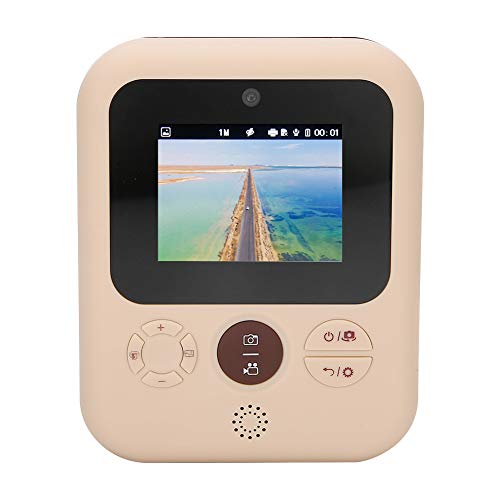 Vivid Children Print Camera, Eye Damage 2.4-inch IPS HD Display Color Photos Selfie Camera with ABS for The new mini children's print camera Polaroid high-definition pixels can take pictures and video