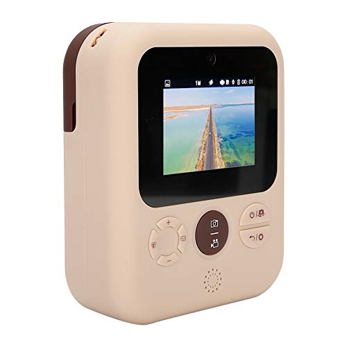 Vivid Children Print Camera, Eye Damage 2.4-inch IPS HD Display Color Photos Selfie Camera with ABS for The new mini children's print camera Polaroid high-definition pixels can take pictures and video