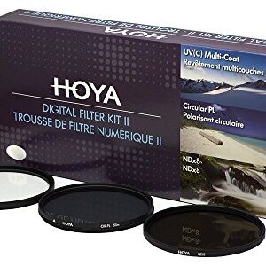 Hoya 67mm (HMC UV/Circular Polarizer / ND8) 3 Digital Filter Set with Pouch