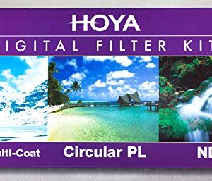 Hoya 67mm (HMC UV/Circular Polarizer / ND8) 3 Digital Filter Set with Pouch