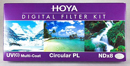 Hoya 67mm (HMC UV/Circular Polarizer / ND8) 3 Digital Filter Set with Pouch