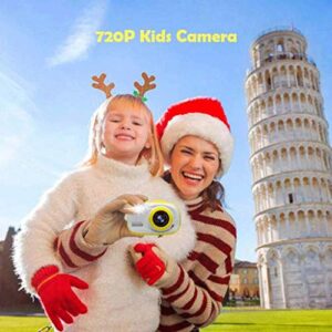 LKYBOA Cartoon Photo Camera -Kids Camera, Digital Video Camera Gift for Age Year Old Girls, Mini Rechargeable and Shockproof