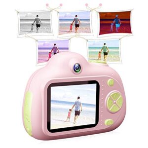 LKYBOA Children's Camera Can Take Pictures Digital Camera Baby High-Definition Small SLR Girl Birthday Gift (Color : A)