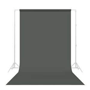 savage seamless paper photography backdrop – color #27 thunder gray, size 86 inches wide x 36 feet long, backdrop for youtube videos, streaming, interviews and portraits – made in usa