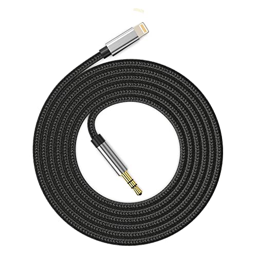 Long Lightning to 3.5mm Male Aux cord for iPhone,[MFi Certified]Car Aux Audio Cable Compatible with iPhone 11 12 13 mini Pro Max X XS XR SE 8 8P 7 7P,Work with Car Stereo/Speaker/Home Audio/Headphone